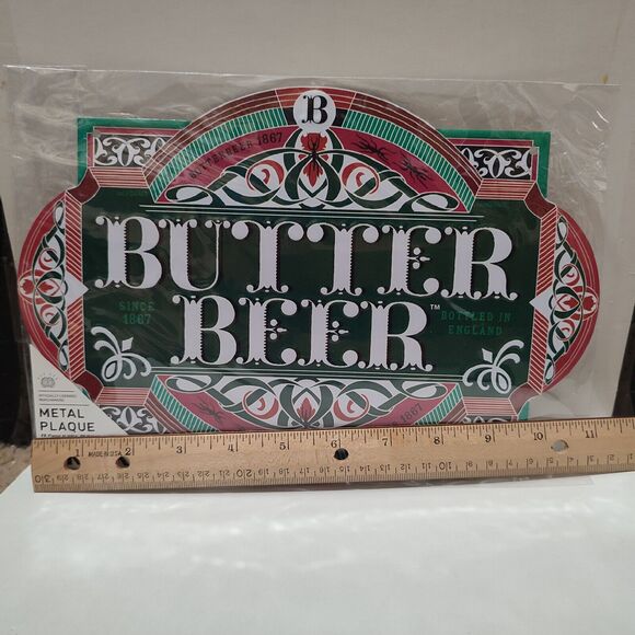 Harry Potter Butter Beer Tin Sign Official Collectible Hanging Metal Display - Picture 3 of 5